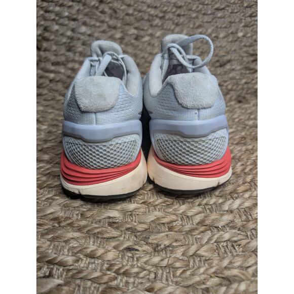 Nike Lunarglide 4 + H2O Repel Womens Gray Salmon Lace Up Running Shoes Size 8 - Picture 7 of 11